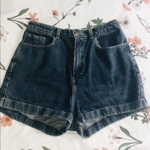American Apparel Denim High-Waisted Shorts